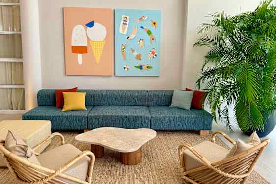 Sofa på Sunwing Sandy Bay