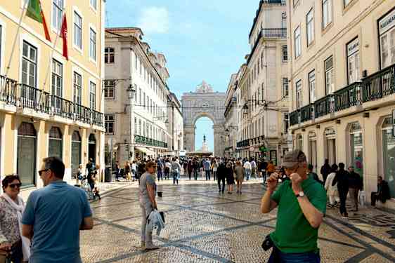Utsikt til Arco da Rua Augusta