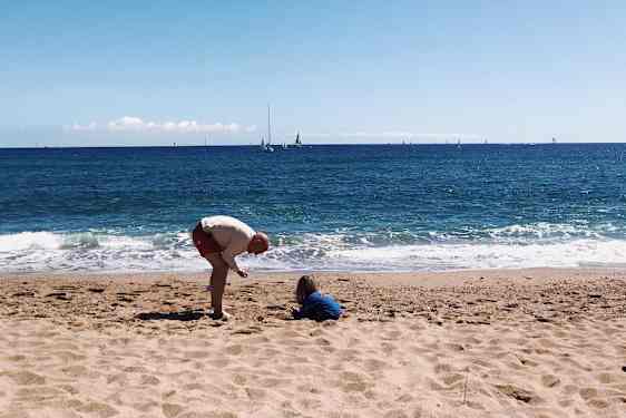 Stranden i Barcelona