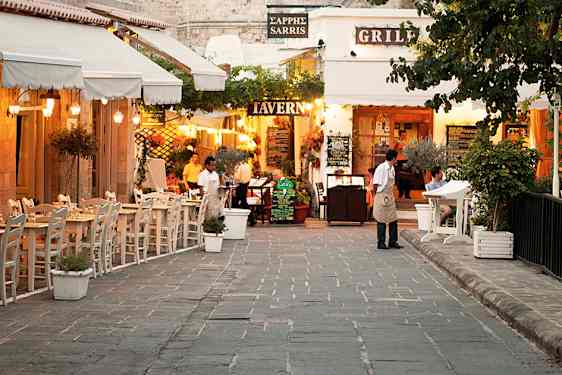 Restauranter i Rhodos by