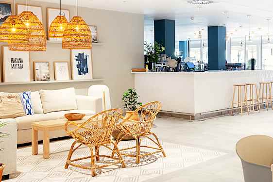 Lobby i Princesa bygningen på Sunwing Alcudia
