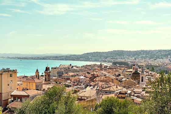 Utsikt over den gamle bydelen Vieux Nice