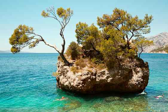 Krystallklart vann i Kroatia