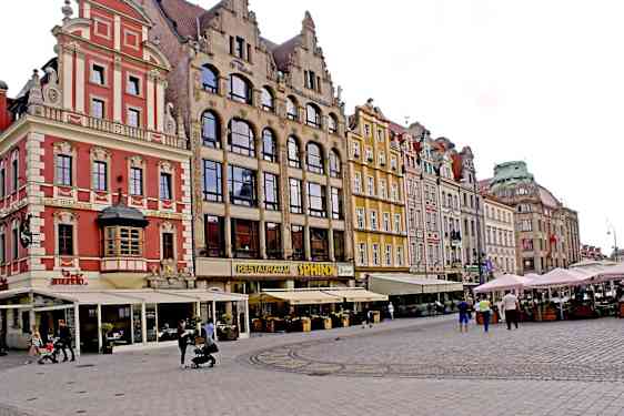 Wroclaws gamle markedsplass Rynek