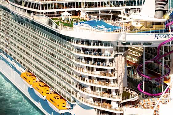 Verdens høyeste rutsjebane på Harmony of the Seas