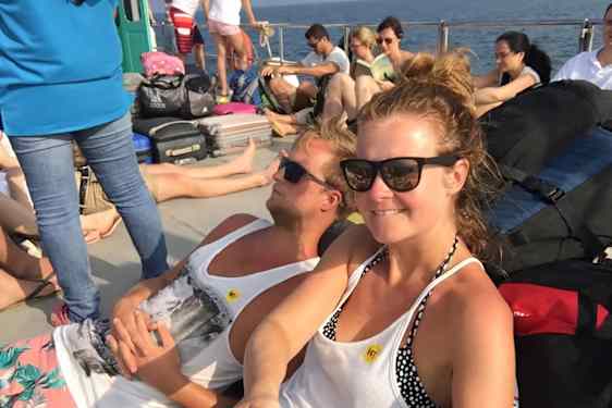 Len-Veronica Kongerud på ferie