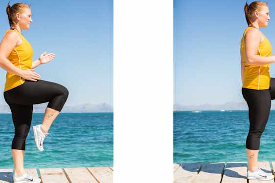 Skipping/Löpning på stället med höga knän