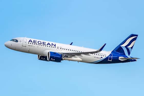 Flygplan från Aegan Airlines