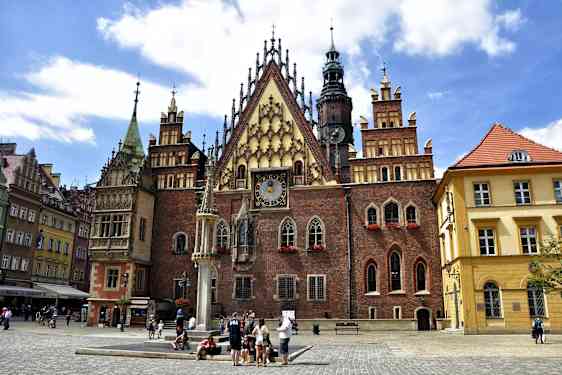 Rådhuset på Rynek i Wroclaw
