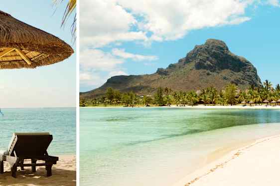 Le Morne, stranden vid Paradis Hotel