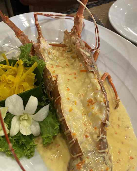 Hummer på restaurant på Lillo Island Restaurant & Bar