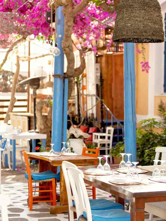 Uteservering i Agios Nikolaos