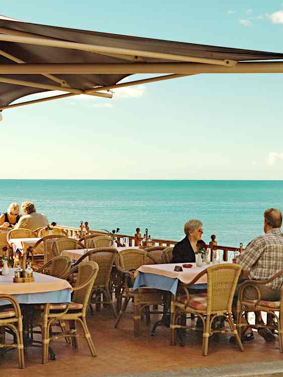 Uteservering i San Augustin