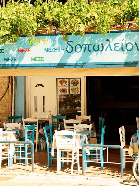 Restaurang på Lefkas