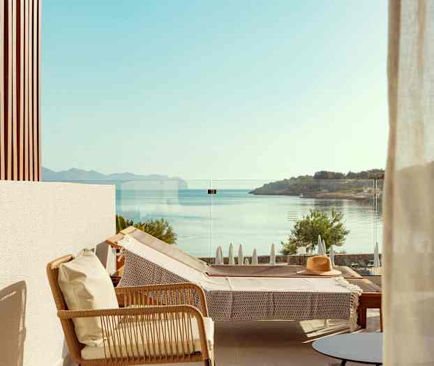 Mindre Prime Lounge Suite, 1 rom, stor balkong med havutsikt