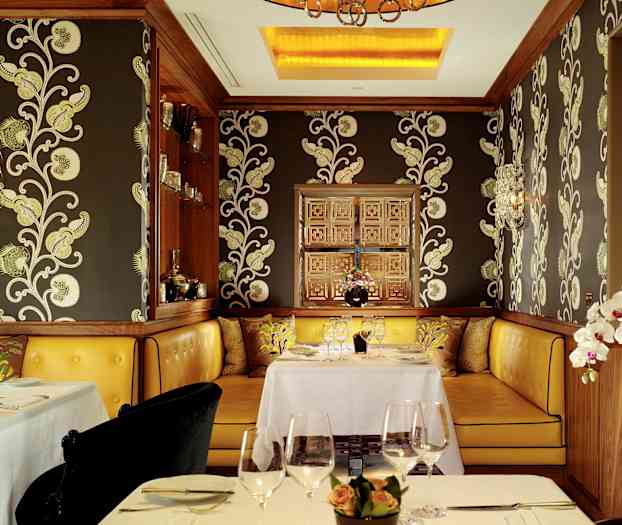 Hotellets prisbelønnede restaurant, Seven Park Place