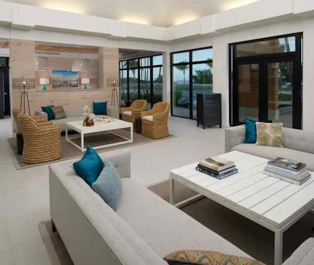 Sitteområde i lobbyen