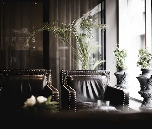 Sitteområde i lobbyen