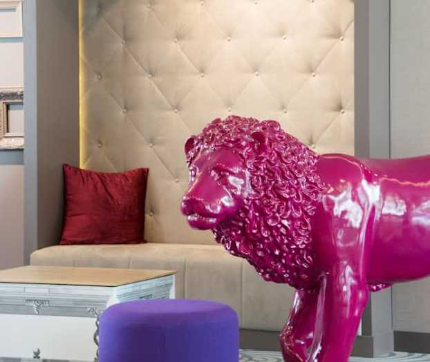 Sitteområde i lobbyen