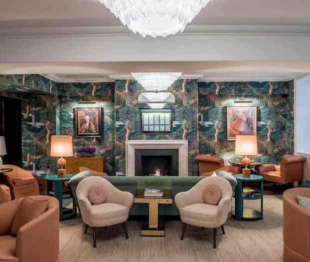 Sitteområde i lobbyen