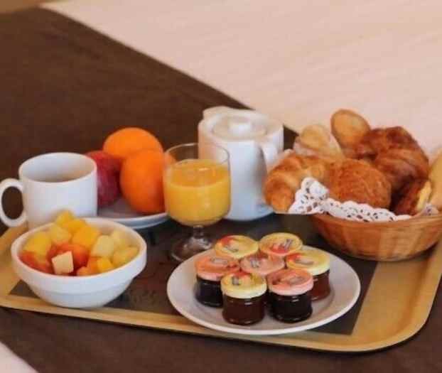 Spiseområde på rommet