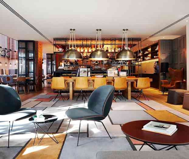 Sitteområde i lobbyen