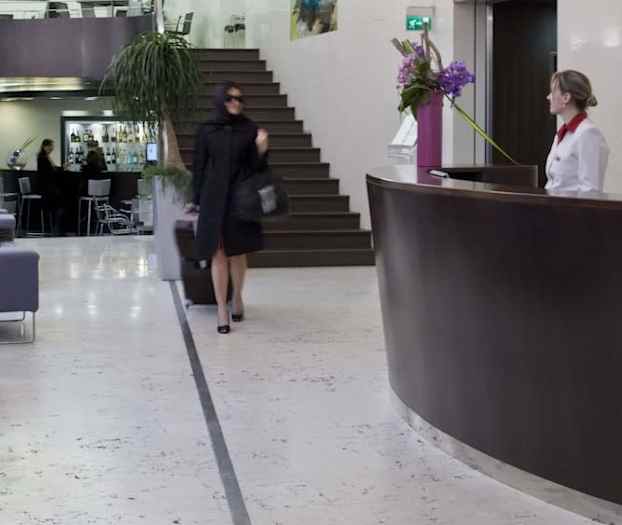 Sitteområde i lobbyen