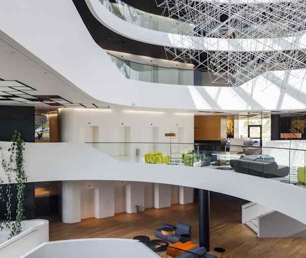 Sitteområde i lobbyen