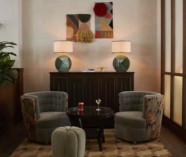 Sitteområde i lobbyen