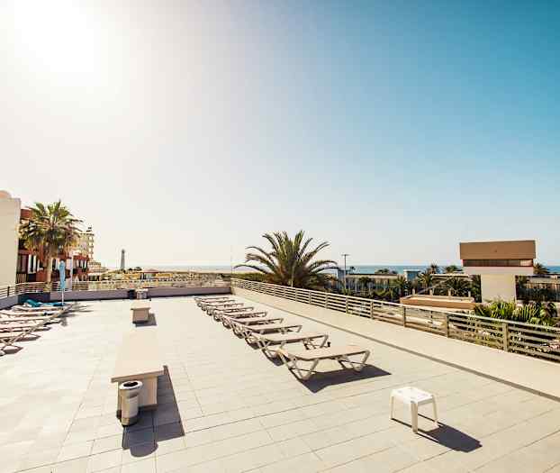 Hotellets solterrasse