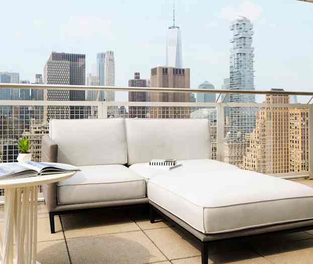 Hotellets fine takterrasse