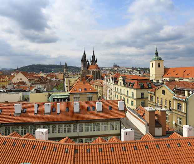 Utsikt fra et av rommene