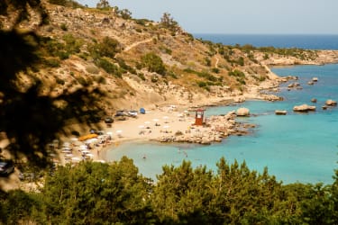 Herlige badefordhold på Kypros