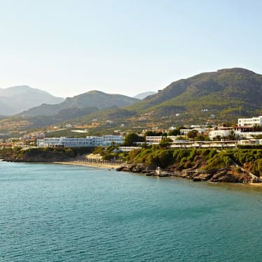 Ocean Beach Club Kreta sett fra havet.