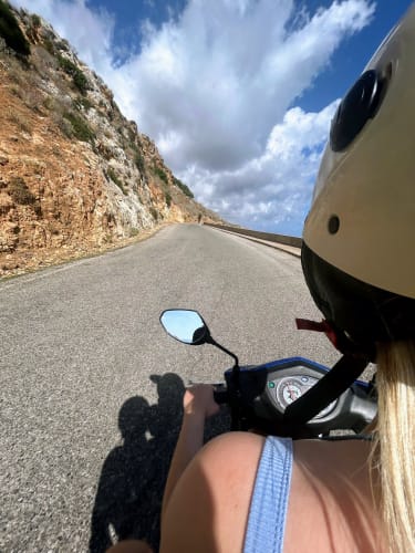 Scooterutflukt på kreta