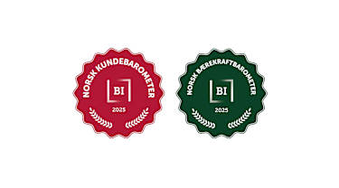 Norsk kundebarometer og Norsk bærekraftbarometer logoer