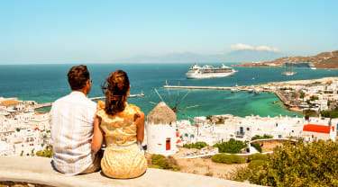 Par på cruise i Hellas