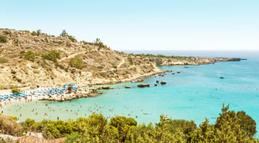 Famagusta strand på Kypros