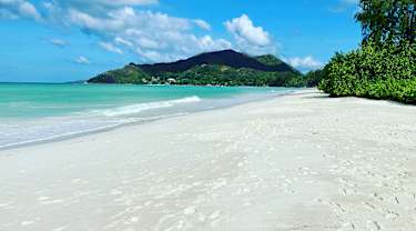Strand på Seychellene