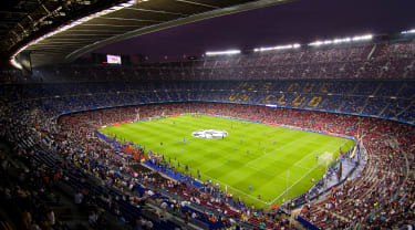 Oversiktsbilde Camp Nou - se Barcelona FC live