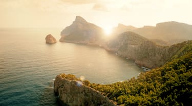 Utsikt over hav på Mallorca
