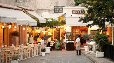 Restauranter i Rhodos by