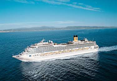 Venner ombord i et Costa cruiseskip
