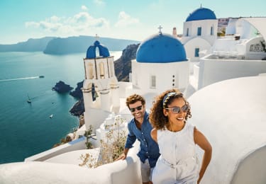 Par på tur i Hellas