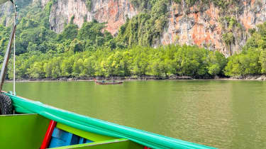 Thailands vakre landskap i fokus