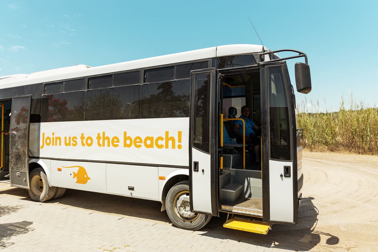 Buss til stranden