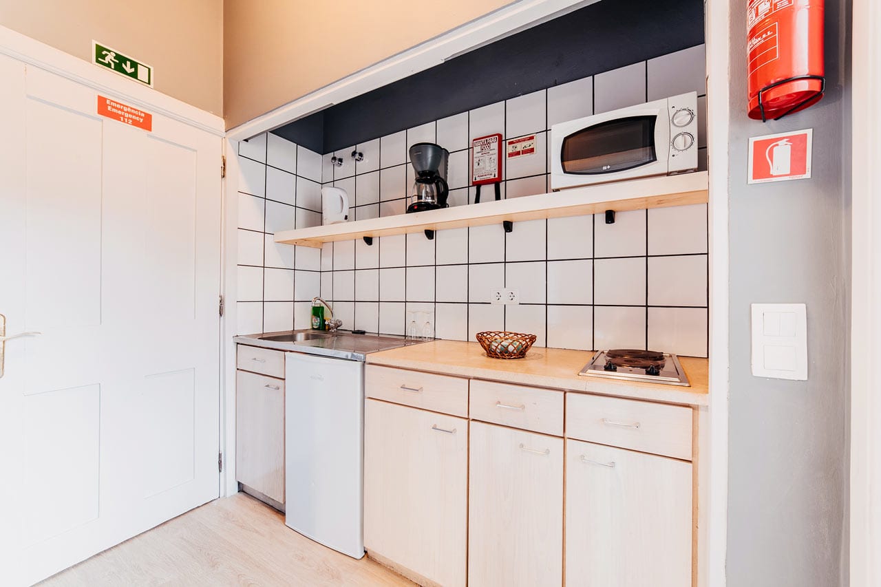 Kjøkkenkrok i en 1-romsleilighet