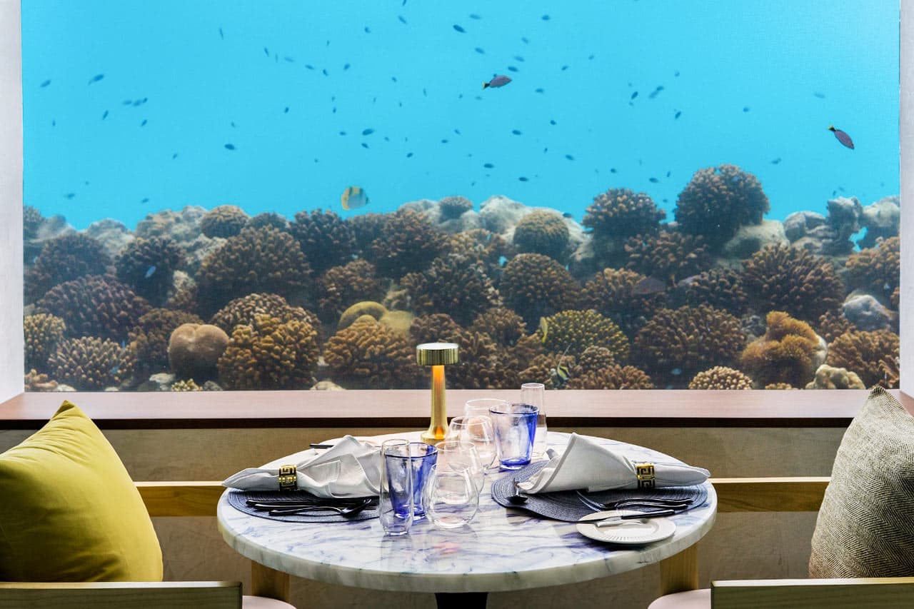Hotellets lekre undervannsrestaurant