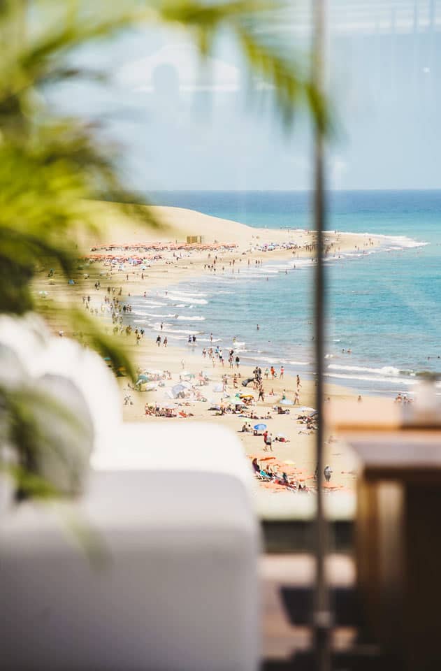 Utsikt fra Blue Marlin Ibiza Sky Lounge Gran Canaria