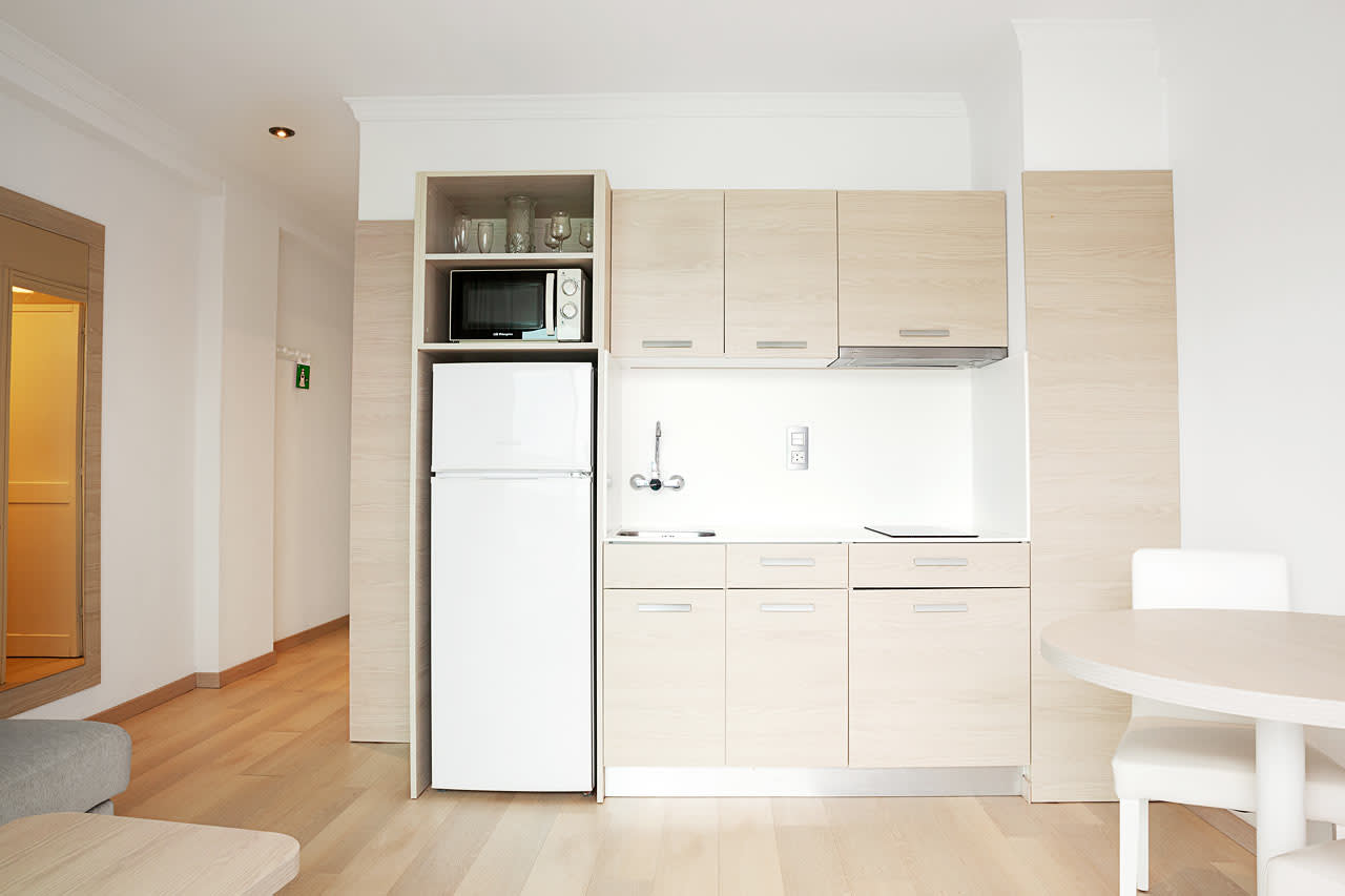 Kjøkkenkroken i en 2-romsleilighet superior